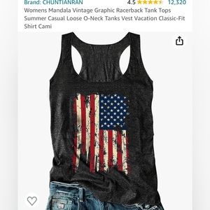 Graphic Flag Tee, Charcoal